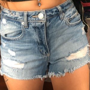 Garage distressed shorts